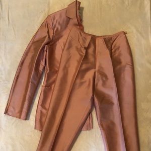 Rena Rowan 100% silk pink capris